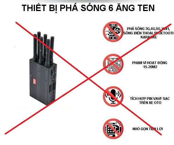 Yêu cầu gỡ bỏ các thiết bị lặp thông tin di động, thiết bị gây nhiễu